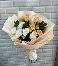 Букет цветов из:  Розы и Хризантемы #REPLACE_PRED# Новый Сад