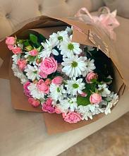 Букет цветов из:  Розы и Хризантемы #REPLACE_PRED# Новый Сад